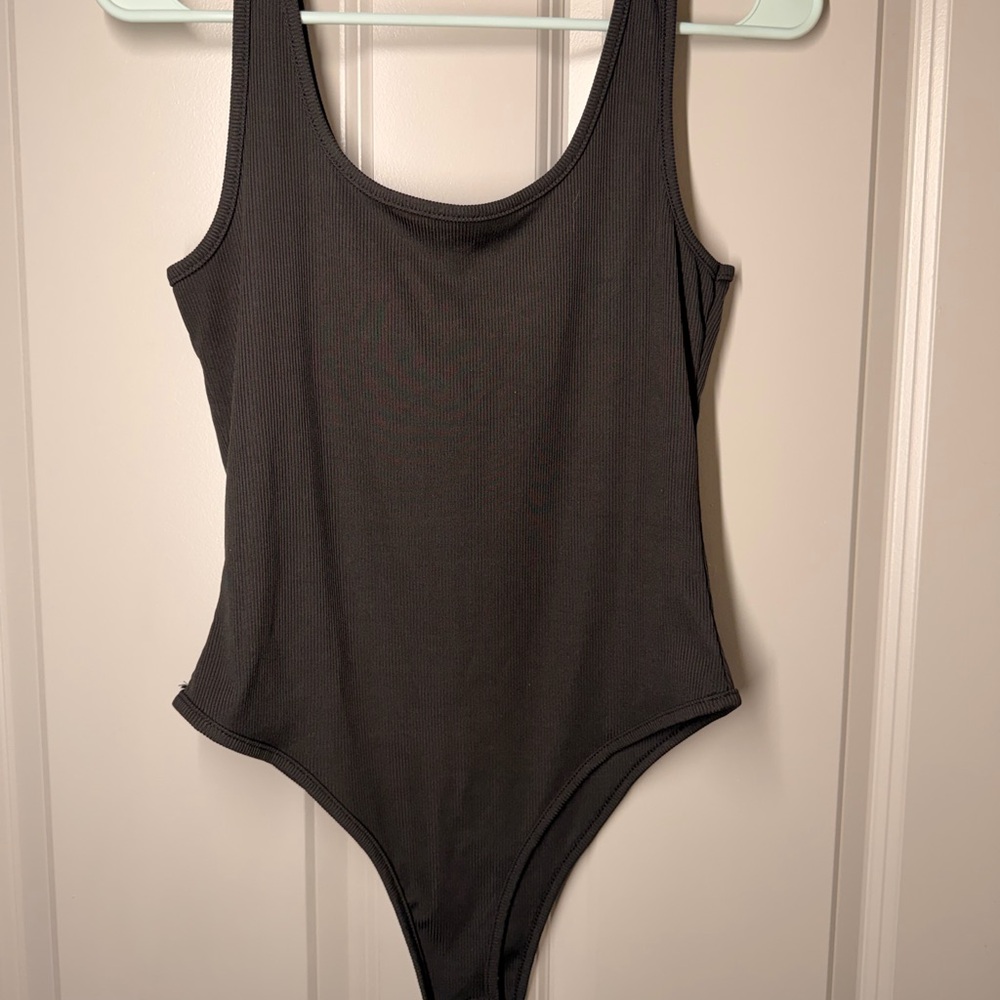Classic Black Ribbed Girls' One-Piece Bodysuit